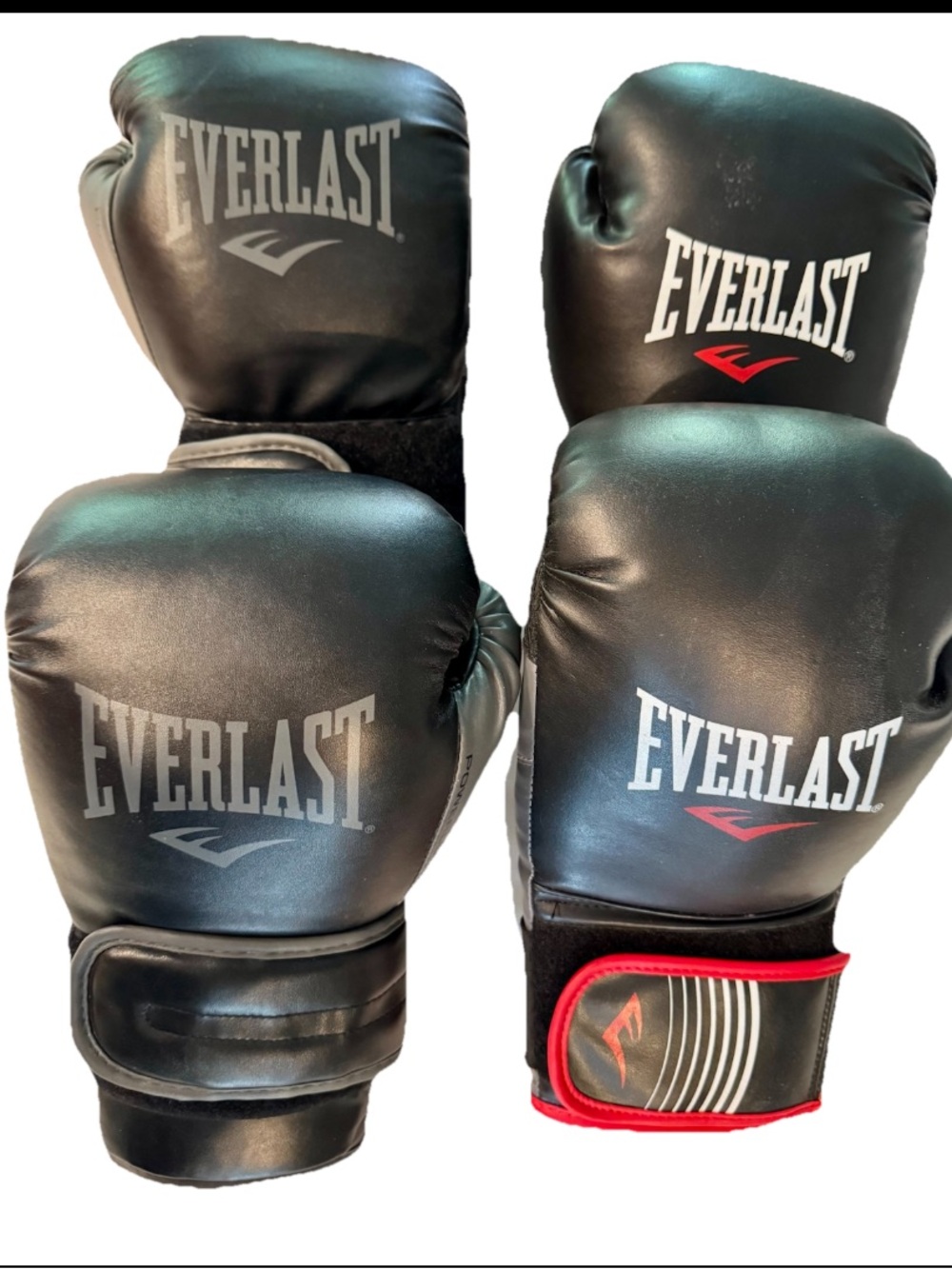 2 Pr. Everlast Boxing Gloves 1 Pr.Everlast Powerlock 14oz & 1Pr. Everlast 14 oz.